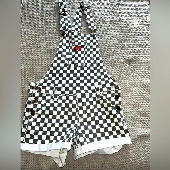 Dickies Pants - Dickies Checkered Black Overalls